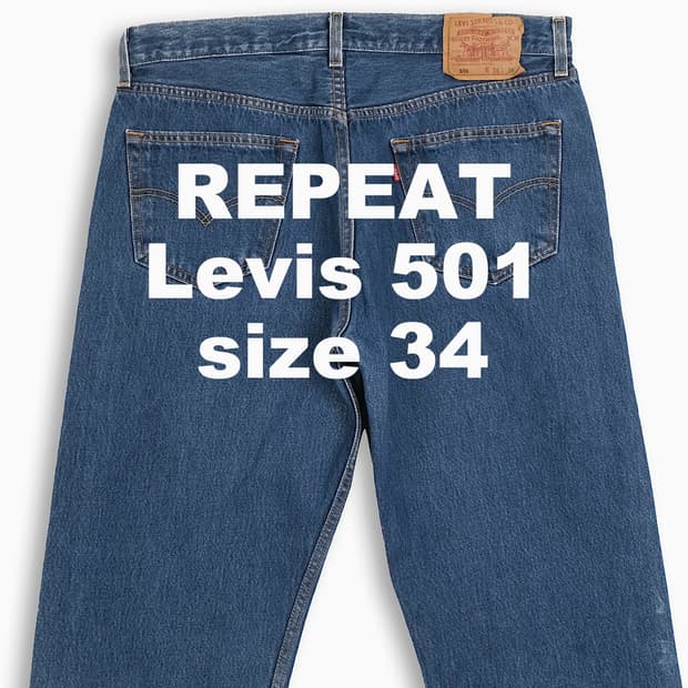 빈티지 리바이스 501 진청 34 인칭 LV50136528