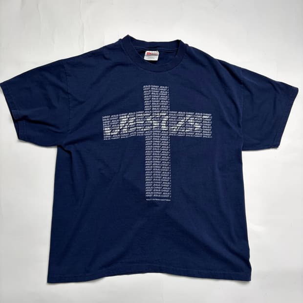 90s Jesus Tee (navy)