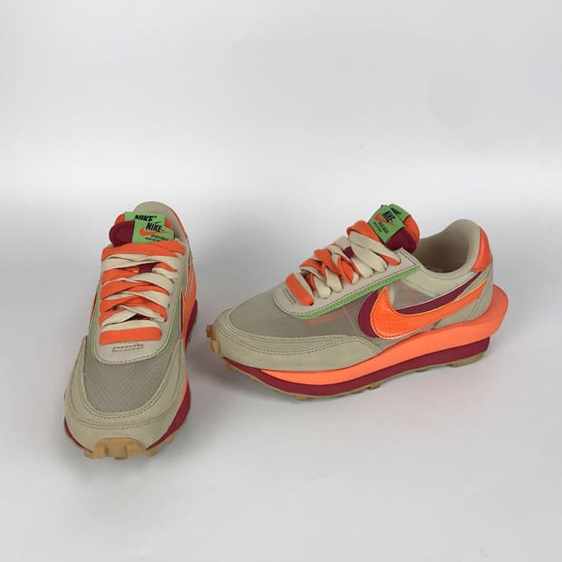 나이키 x사카이 x클랏 LD와플 오렌지 블레이즈 신발 여성230