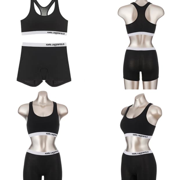 택달린 새상품)칼라거펠트 브라탑 텐셀 모달 브라/숏팬츠 세트