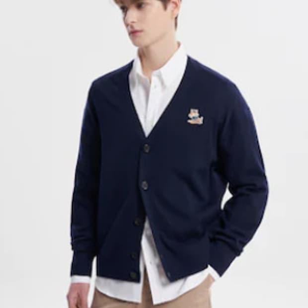 메종키츠네 가디건 