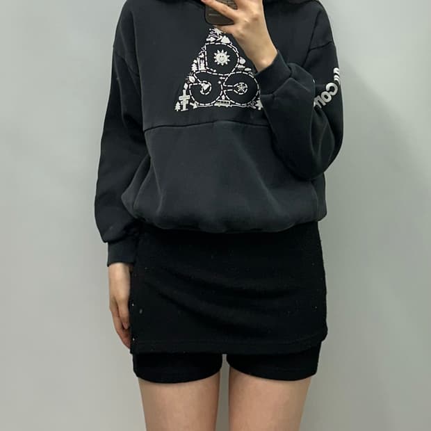 나이키 acg 빅로고 블랙 후드티