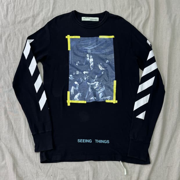 오프화이트 카라바조 롱슬리브 L