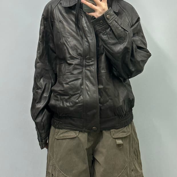 Vintage 빈티지 양가죽 봄버 자켓