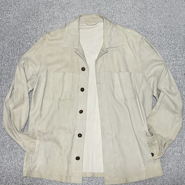 슬로웨어 몬테도로 양가죽 스웨이드 셔츠 자켓