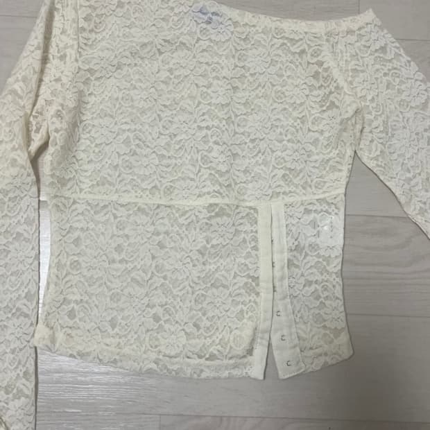 플리즈노팔로우 Eva 에바 롱슬리브 탑 바닐라 새상품