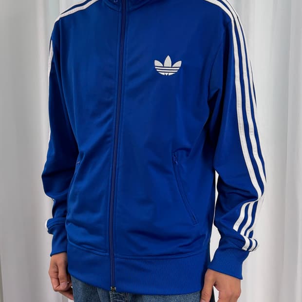 [L]아디다스 구형 파이어버드 블루 트랙탑 져지