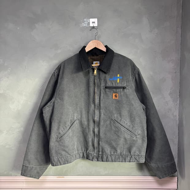 칼하트 디트로이트 워크자켓 그래블 그레이