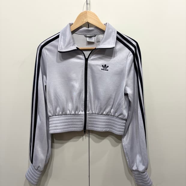 아디다스 하이샤인 실버 크롭 트랙 자켓
