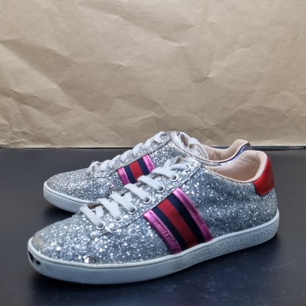 구찌 글리터 여성스니커즈36.5 235