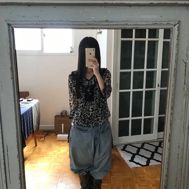 vintage pattern mash top