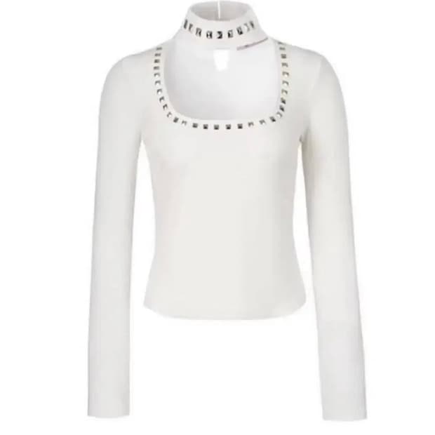 베메클 베이비메탈클럽 스터드 초커 화이트