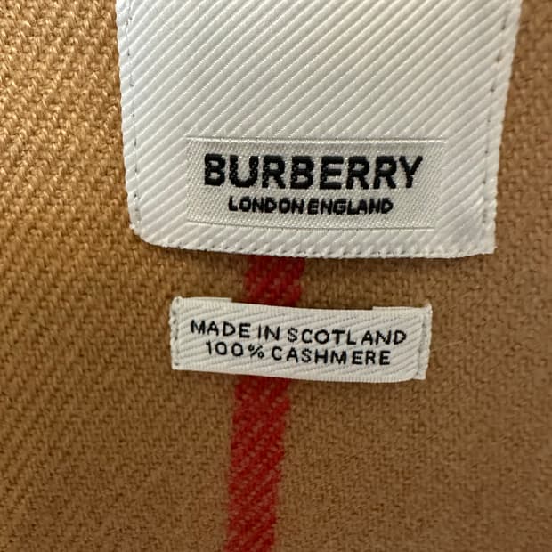 버버리 캐시미어 머플러 브라운 체크 남여공용