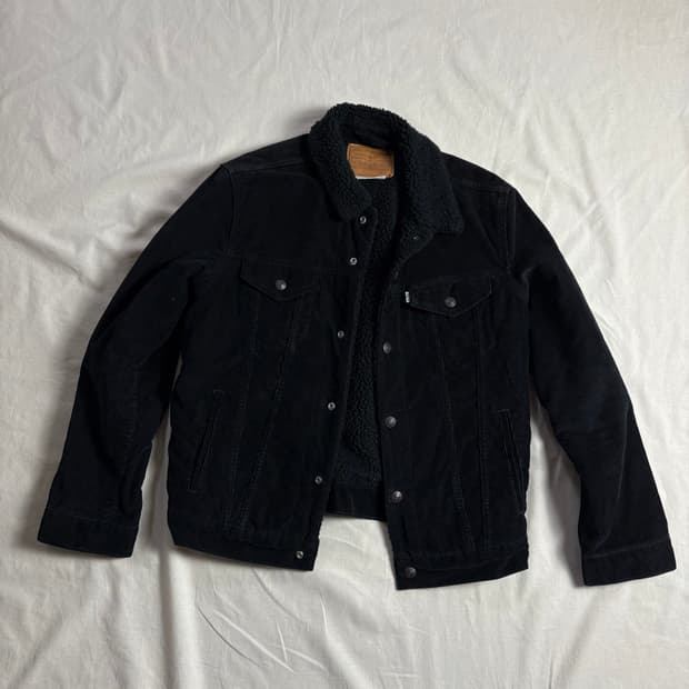 Levis 리바이스 블랙 쉐르파 자켓 M