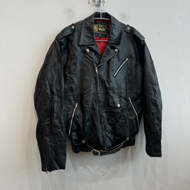 90s 소가죽 바이커 자켓 Made in JAPAN