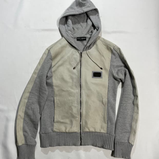 00‘s 돌체앤가바나 램스킨 플레이트 후드집업 