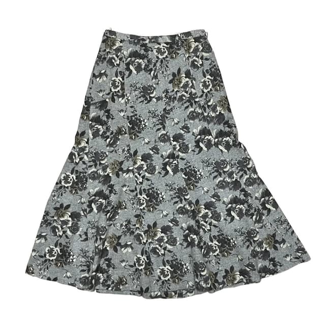 Flower flared skirt