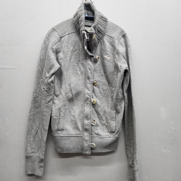 아베크롬비 로고 Y2K 버튼 가디건 집업 S(S)