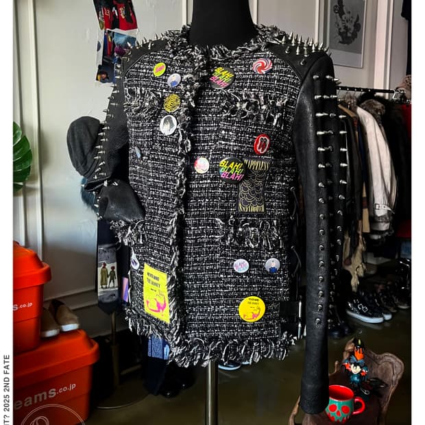 GROUND-ZERO 2012fw Tweed Spike Jacket