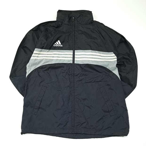 CL843 L 아디다스 삼선 블랙 바람막이 자켓