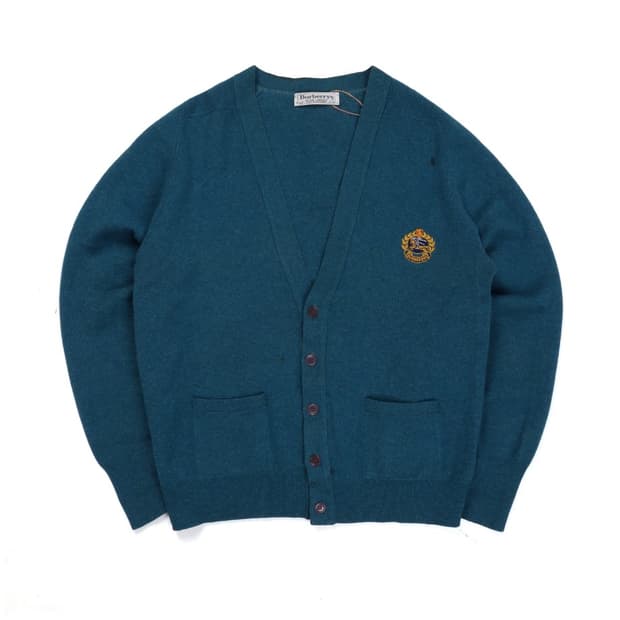 Burberry Lamb Wool Embroidered Cardigan