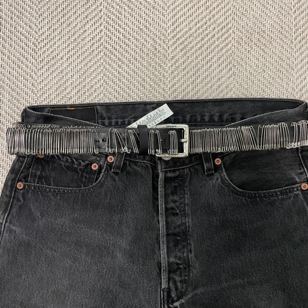 Diesel 디젤 세이프티핀 소가죽 레더벨트