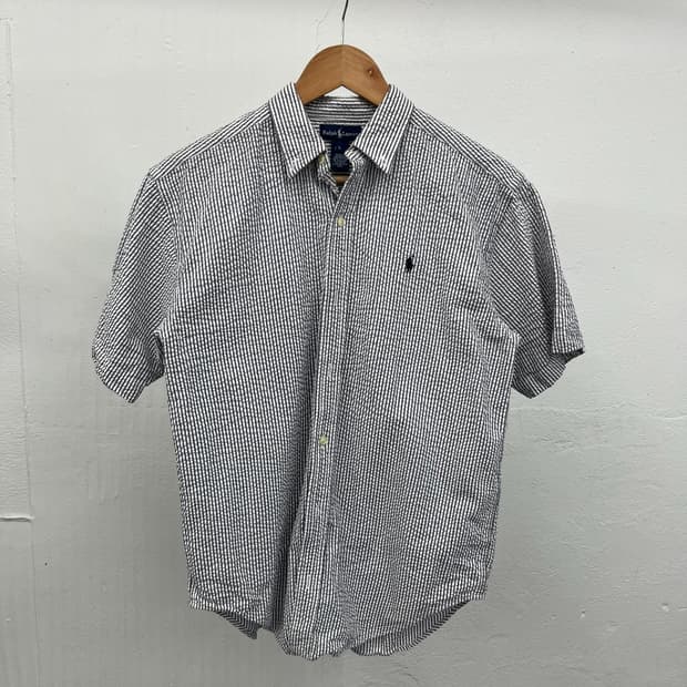 [S] POLO SEERSUCKER 1/2 SHIRT