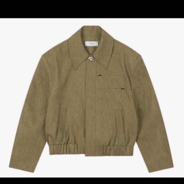 [2] 웨이비니스 터널링 울 크롭 자켓 머스타드