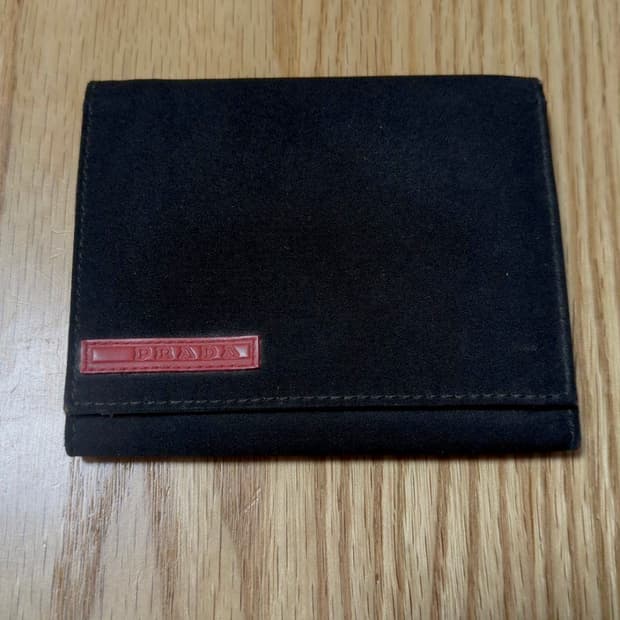 Prada sports suede wallet
