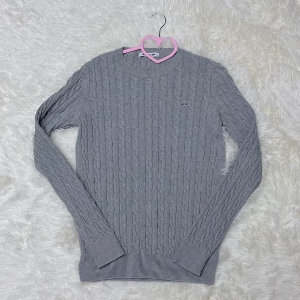 라코스테 꽈배기 니트