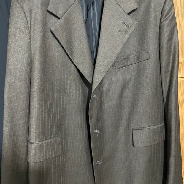 Stu 블레이저 3 Button Stripe Blazer Brown셋업