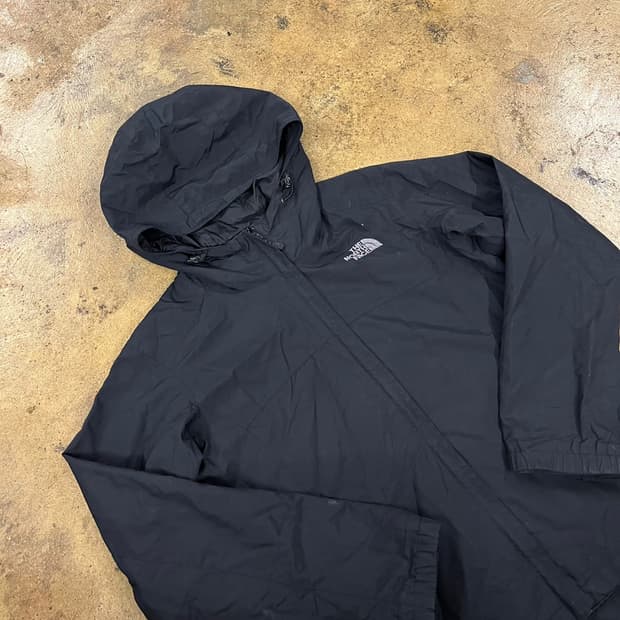 [정품/M] 노스페이스 블랙 후드 바람막이 자켓 b17