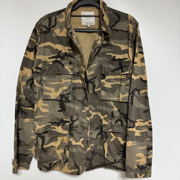 ZARA TRF 카모 밀리터리 필드 자켓 95-100