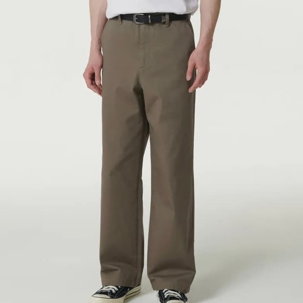 [28] 무신사 스탠다드 와이드 치노 카키베이지