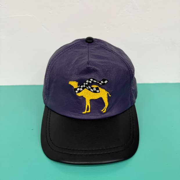 빈티지 조 카멜 레더 가죽 볼캡 모자 vtg joe camel cap