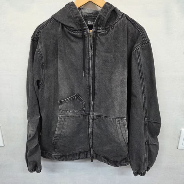 디미트리블랙 페이드워싱 데님 투웨이 후드자켓 m