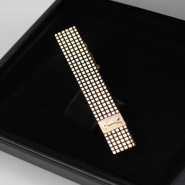 입생로랑 A-등급 5.2cm 남자 명품 넥타이핀
