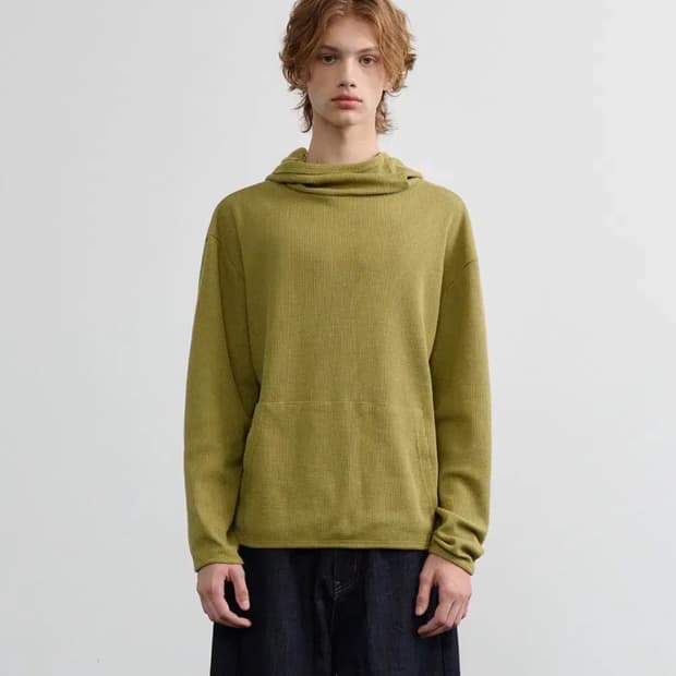 1 노운 waffle hooded t-shirts (avocado)