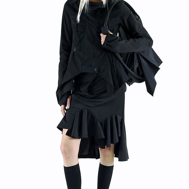 Differentis - Draped Jersey skirt