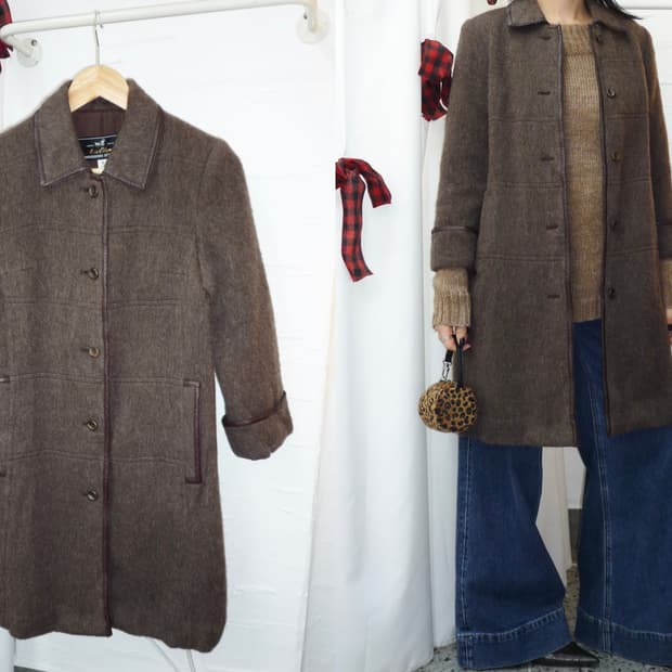 Brown vintage coat