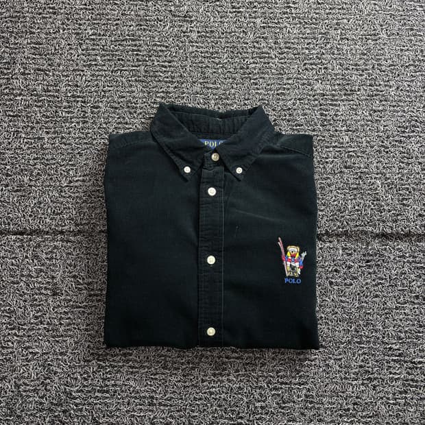 폴로 랄프로렌 폴로베어 커스텀핏 브러시드 옥스퍼드 셔츠 3508