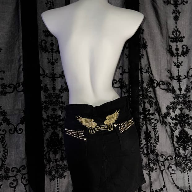 #jabajeans black/gold skirt