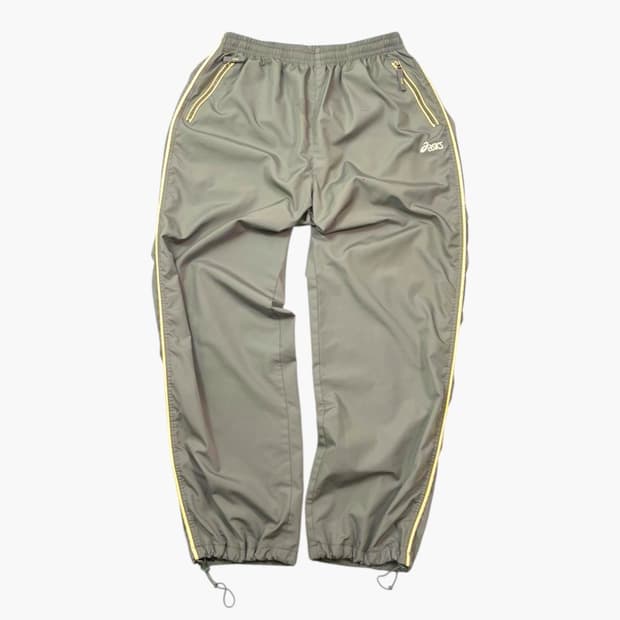 아식스 Asics 카키 올드스쿨 메쉬안감 트랙팬츠 100