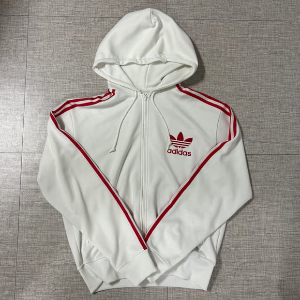 Adidas 아디다스 흰빨 후드 져지