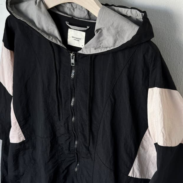Light shell washed nylon easy parka