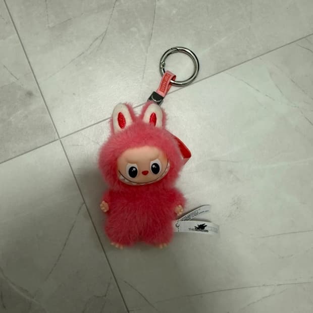정품 팝마트 라부부 키링 N 핑크