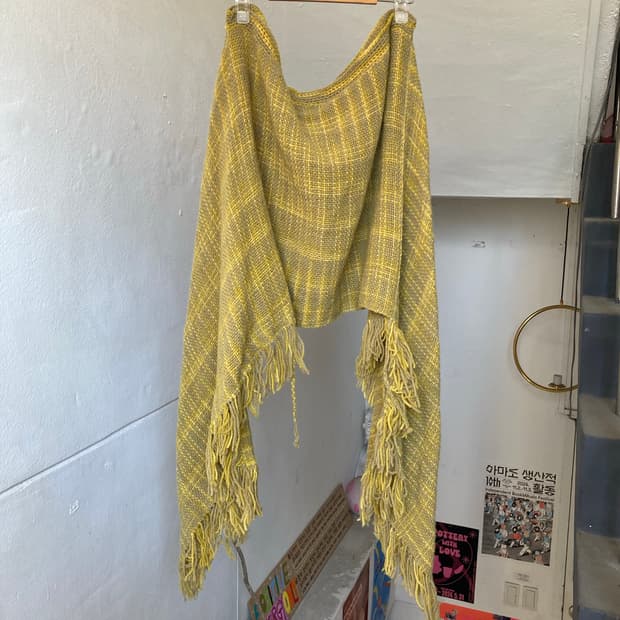 프린지 언발 판초•숄