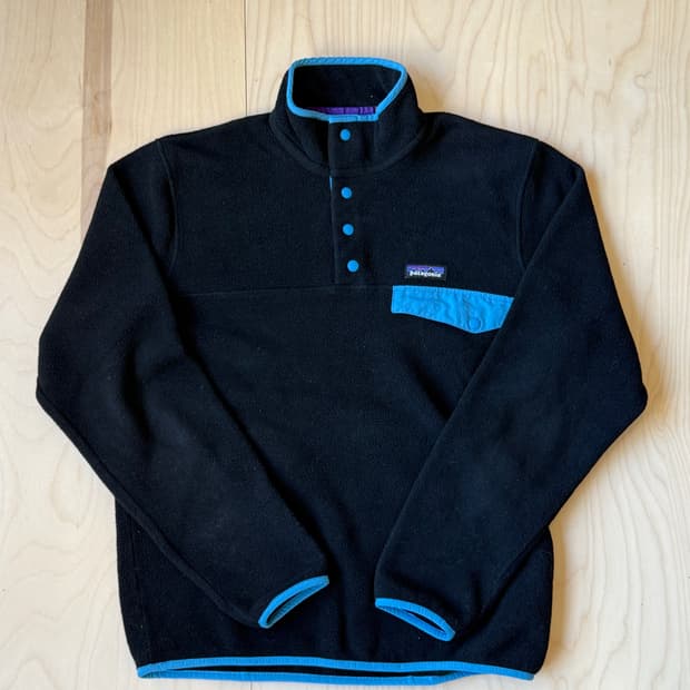 Patagonia synchilla snap t black  파타고니아