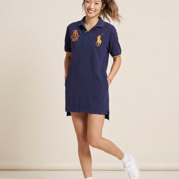 폴로 랄프 로렌 빅포니 카라티 M | 커스텀핏 네이비 | 넘버링2 빈티지