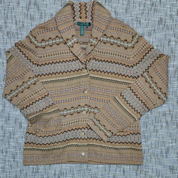 로렌 랄프로렌 여성 니트 가디건 (XL)